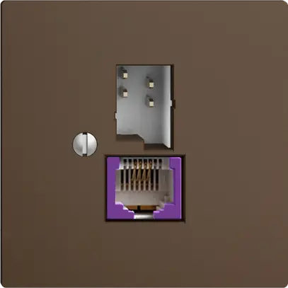 Presa T+T 6P/1×RJ45 DSL-a banda larga EDIZIOdue coffee 