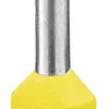 Capocorda doppio isolato PX DIN 46228 2×6mm² L=14mm giallo 