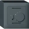 AP-Thermostat Hager kallysto, mit Schalter Heizen/Kühlen, anthrazit 