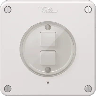 Poussoir KNX 2× NEVO N.CO RGB avec sonde de température blanc 