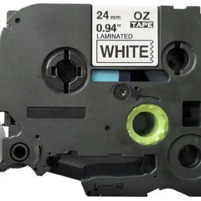 Cassetta nastro compatibile con OZE-251, 24mm×8m, bianco/nero 