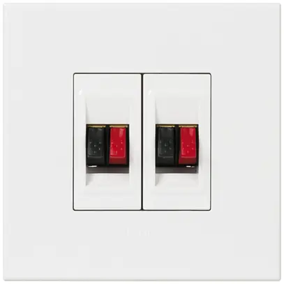 Presa altoparlante INC ATO bianco doppio 2 moduli 