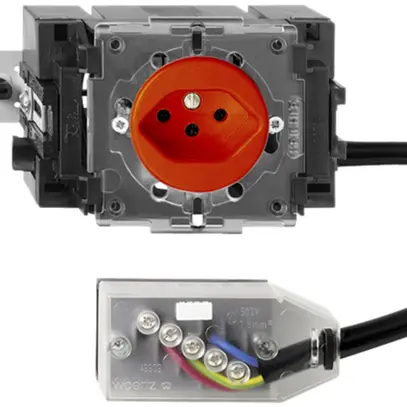 Presa INS FH T13 L1 arancione 49…69mm per cavo piatto Technofil 