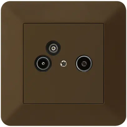 Prise pour antenne ENC R/TV/données kallysto.trend 2GHz 14db brun 