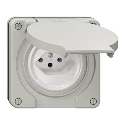 Presa NUP NEVO, 1×T13, IP21, grigio chiaro 