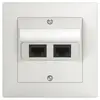 Scatola di raccordo INC SIDUS 2×RJ45 bianco 