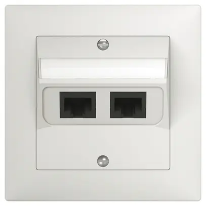 Scatola di raccordo INC SIDUS 2×RJ45 bianco 