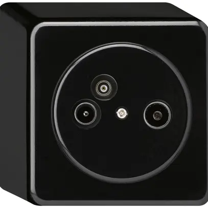 Prise d'antenne AP TV-R-données basico 19dB noir 