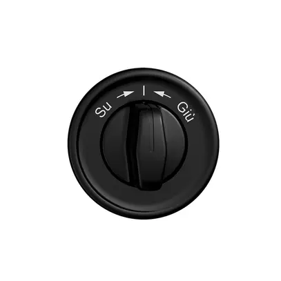 Kit frontale STANDARDdue Su->I<-Giù nero per pulsante girevole 