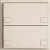 Poussoir ENC KNX 2× EDIZIOdue colore crema RGB sans LED 