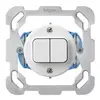 Insert pour interrupteur ENC basico 3/1L+A-R/1L avec plaque de fixation blanc 