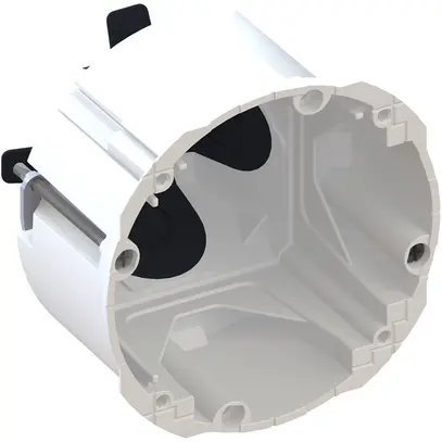Boîte pour paroi creuse AGRO Quickbox ECON Pro, 1×1 Ø83mm hermétique blanc 