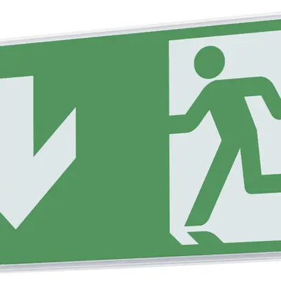 Lampada di segnalazione d'emergenza LED AP AWKC-W-411-AT 6.1W 1h 340×170×60mm 