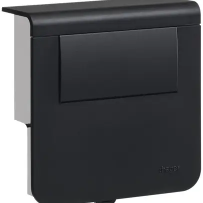 Supporto d'apparecchio Hager nero per SL20080 con trasformatore 24V 30W 