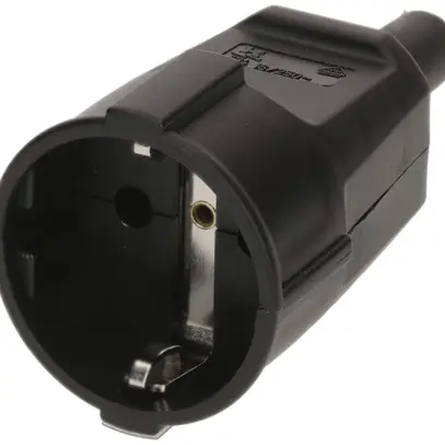Presa mobile Schuko MAX HAURI L+N+PE 16A 250V 0.75…1.5mm² nero 
