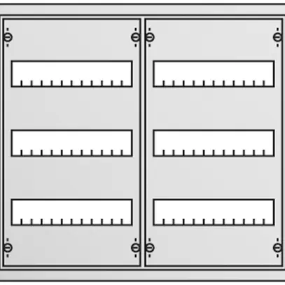 Distributore INC ABB 3r/72PLE IP31 (c. porta tr) 