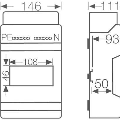 Tableau de distribution AP Hensel KV9106 