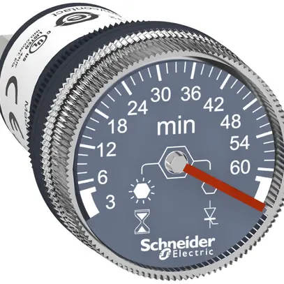 Minuterie INC Harmony XB5, 100…240VAC/DC temporisé à l'attraction 3…60min IP65 