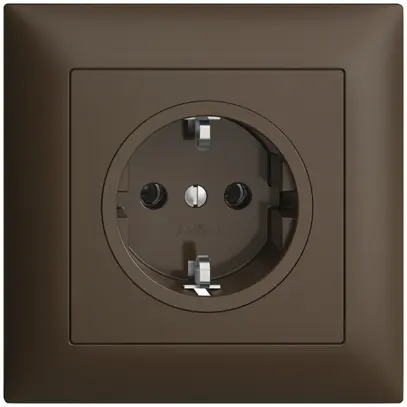 Presa SCHUKO INC EDIZIOdue FMI, 16A, 250VAC, L+N+PE coffee 