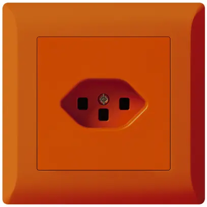 Prise ENC kallysto.line T23 orange avec bornes enfichables 