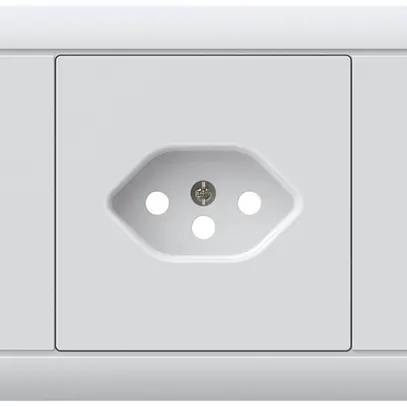 Kit frontale INS kallysto per presa INS 1×tipo 13 telaio a innesto bianco 