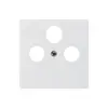 Placca frontale kallysto bianco per R/TV/SAT 60×60mm 