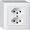 Prise AP kallysto 2×T13 blanc 