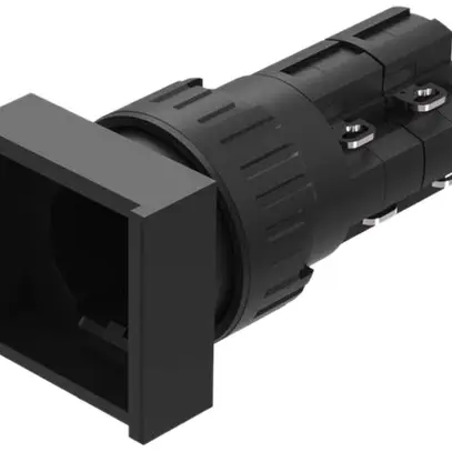 Boîtier pour poussoir lumineux EAO31 haut 18×18mm Ø16mm 2O 2F IP40 