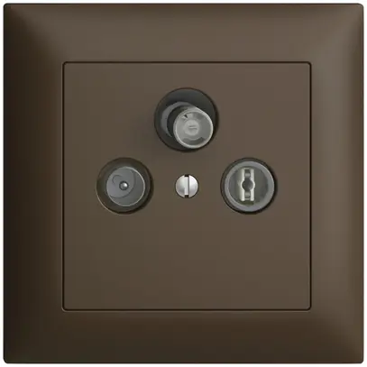 Prise d'antenne ENC SAT DB52 EDIZIOdue coffee, avec IEC/F 