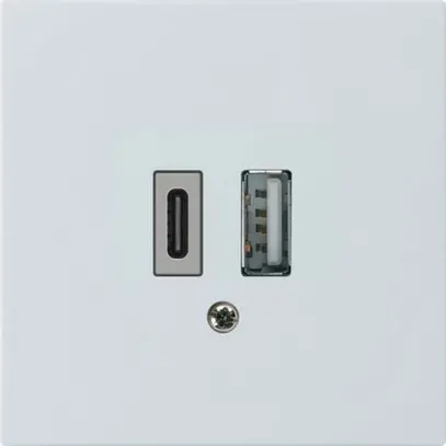 Presa di carica USB kallysto 18W PD 1×tipo A 1×tipo C bianco 