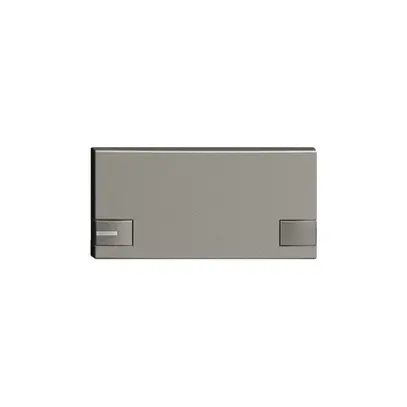 Touche 1/2 KNX/électron.a.LED EDIZIOdue commande à 2-touches gris foncé 