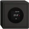 Termostato ambiente AP EDIZIO.liv SNAPFIX® 230VAC 4…30°C 74×74mm nero 