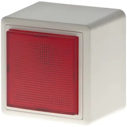 Lampada flash AP rosso 12VUC EDIZIOdue Hugentobler tipo16 piatto 