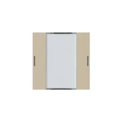 Kit frontale Hager kallysto 2×KNX LED systemlink/easylink beige 