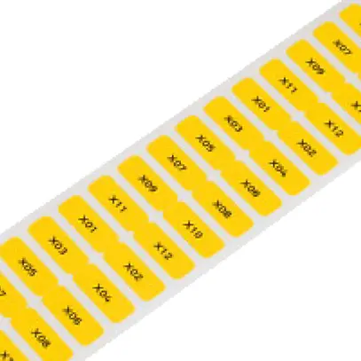 Rollo d'etichetta WAGO 8×20mm bianco 3000 pezz./bobine virgine 