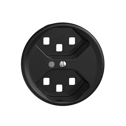 Disque frontal STANDARDdue 2×T23 a.lentille frontale, noir 