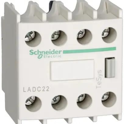 Contact auxiliaire Schneider Electric LADC22 2F+2O addidif frontal TeSys 