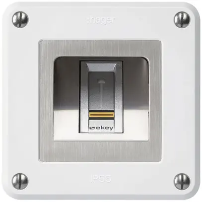 Lettore di impronte digitali NUP Hager ekey robusto C bianco 