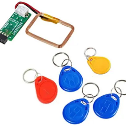 Module de contrôle d'accès Urmet avec clés 3×bleu 1×jaune 1×rouge 