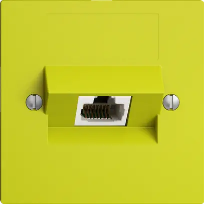 Prise ENC 1×RJ45/u 4P ITplus EDIZIOdue lemon 