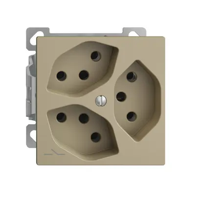 Presa AP EDIZIOdue 3×T13 sand 1×S interno per comsanazione 