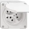 Presa NAP NEVO, 3×T23, IP21, 1×separato, bianco 