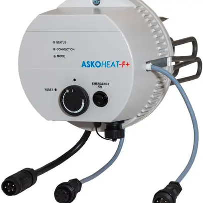 ASKOHEAT-F+ AHFR-BI-plus-4.4 riscaldatore a flangia Ø180 mm a 7 veloc 