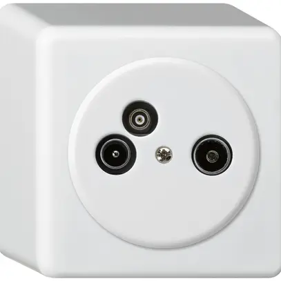 Presa d'antenna AP TV-R-dati basico 19dB bianco 