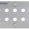 Plaque passe-câbles AGRO MCE Alu S01 10 trous 5.5…7.5mm Aluminium 