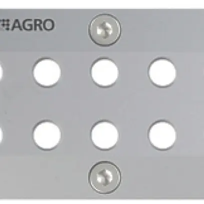 Plaque passe-câbles AGRO MCE Alu S01 10 trous 5.5…7.5mm Aluminium 
