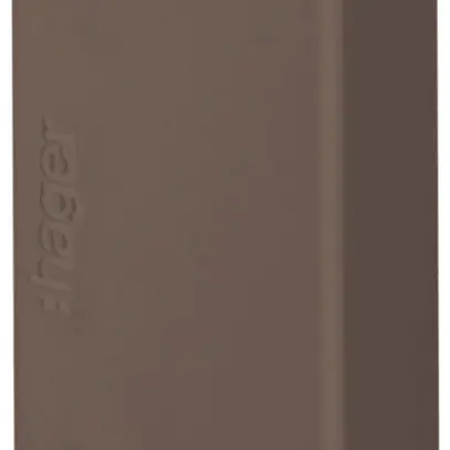 Embout de fermeture Hager tehalit.LF/LFF 33×20mm brun IP30 