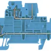 Morsetto a più piani Weidmüller ZDT 2.5/2 connessione a molla 2.5mm² 2 piani blu 