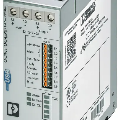 Appareillage ASI PX QUINT4-UPS/24DC/24DC/40/USB Modbus IN 24VDC OUT 24VDC/40A 
