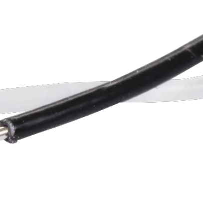 Fil M72 2×0.6mm étamé noir/blanc 